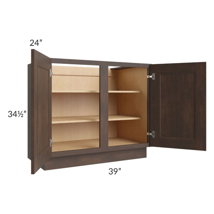 Tuscan Kona Brown 39" Full Height Door Base Cabinet