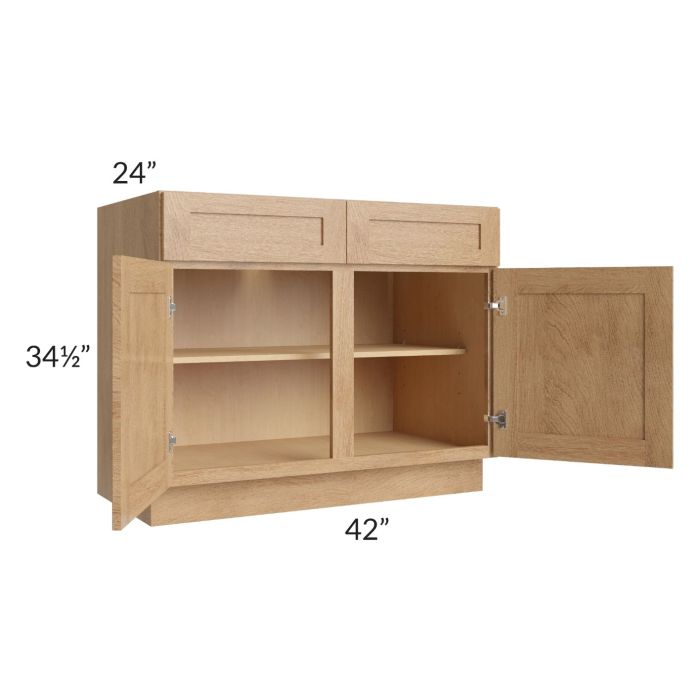 Midtown Timber Shaker 42" Base Cabinet