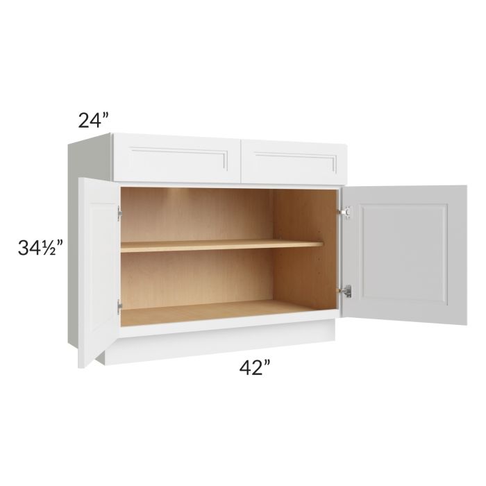 Charlotte White 42" Base Cabinet