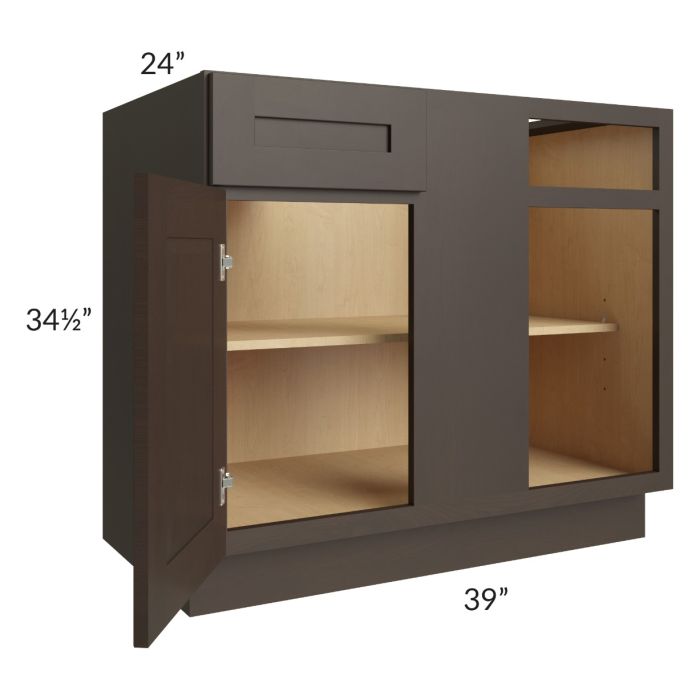 Southport Espresso Shaker 42" Blind Base Cabinet