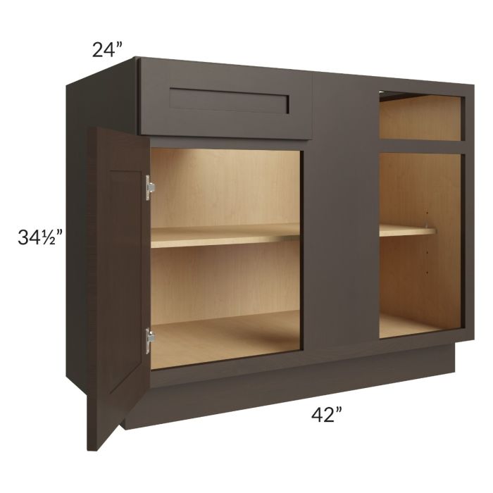 Southport Espresso Shaker 45" Blind Base Cabinet