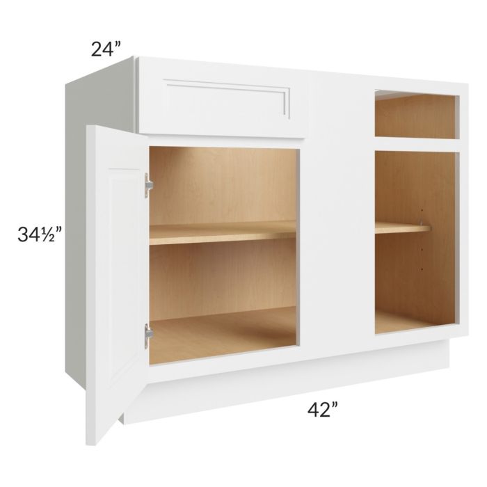 Charlotte White 45" Blind Base Cabinet