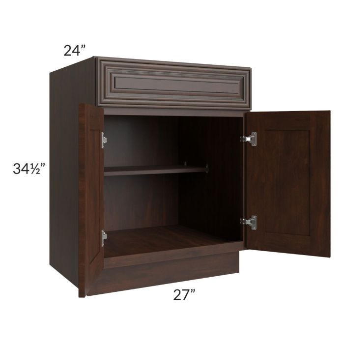 Biscotti Caf?? Glazed 27" Base Cabinet 