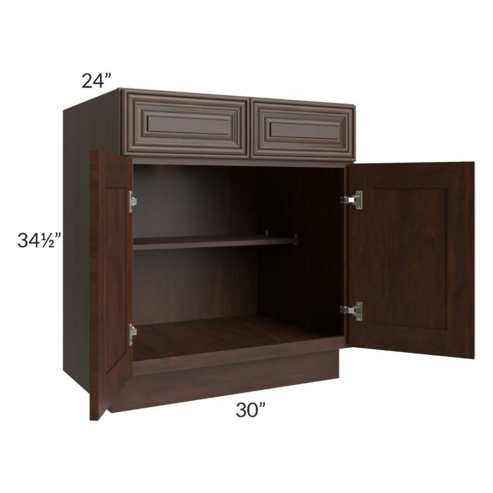 Biscotti Caf?? Glazed 30" Base Cabinet 