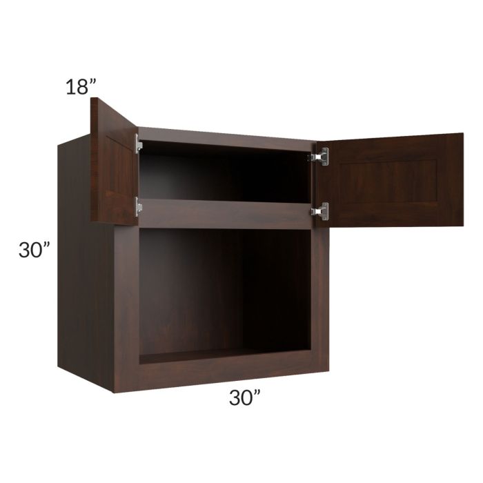 Biscotti Caf?? Glazed 30x30 Microwave Cabinet