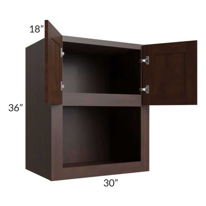 Biscotti Caf?? Glazed 30x36 Microwave Cabinet
