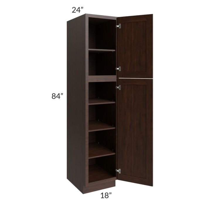 Biscotti Caf?? Glazed 18x84 Utility Cabinet