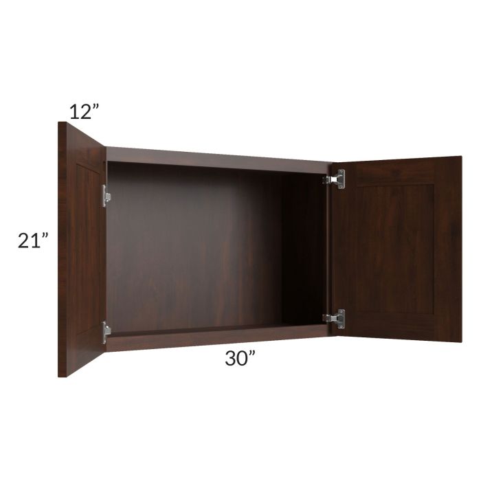 Biscotti Caf?? Glazed 30x21 Wall Cabinet