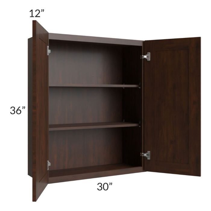 Biscotti Caf?? Glazed 30x36 Wall Cabinet