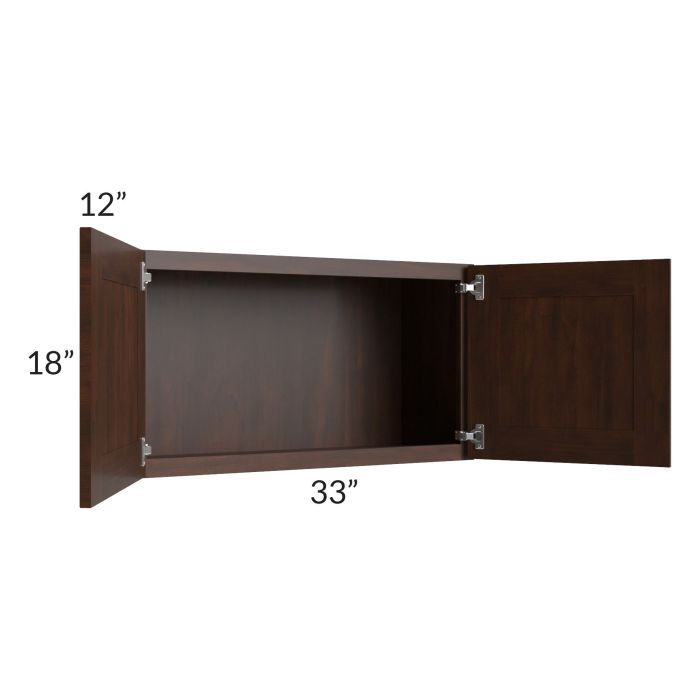 Biscotti Caf?? Glazed 33x18 Wall Cabinet
