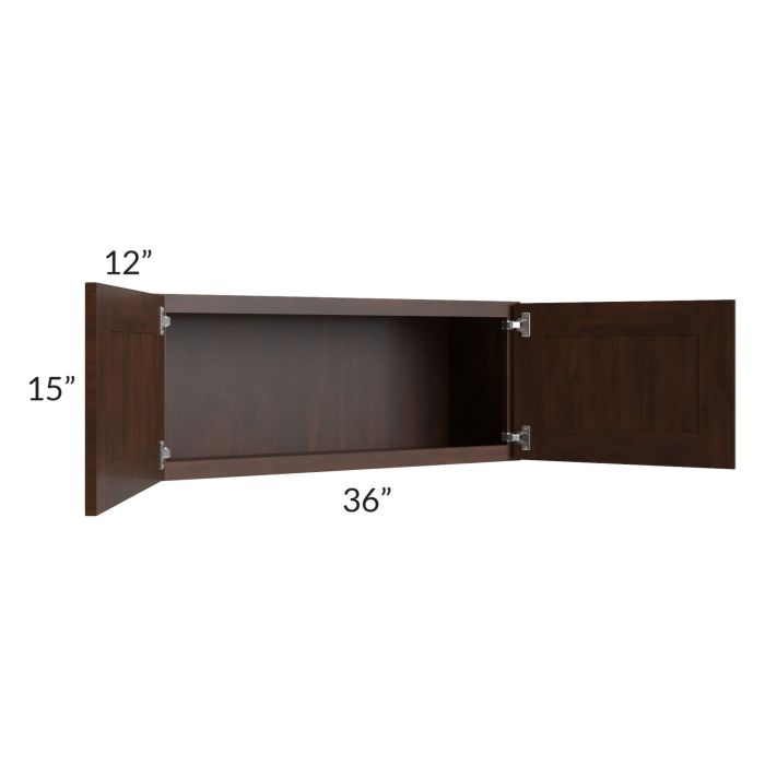 Biscotti Caf?? Glazed 36x15 Wall Cabinet