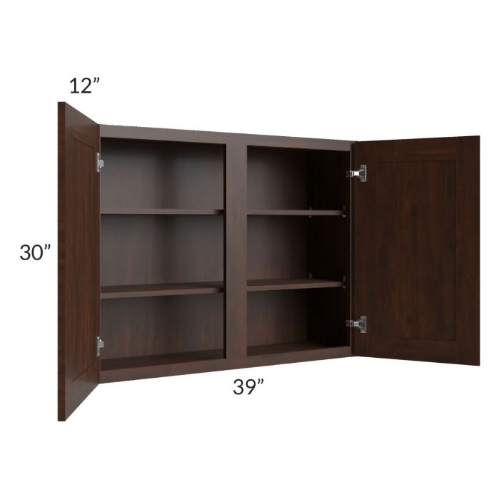 Biscotti Caf?? Glazed 39x30 Wall Cabinet