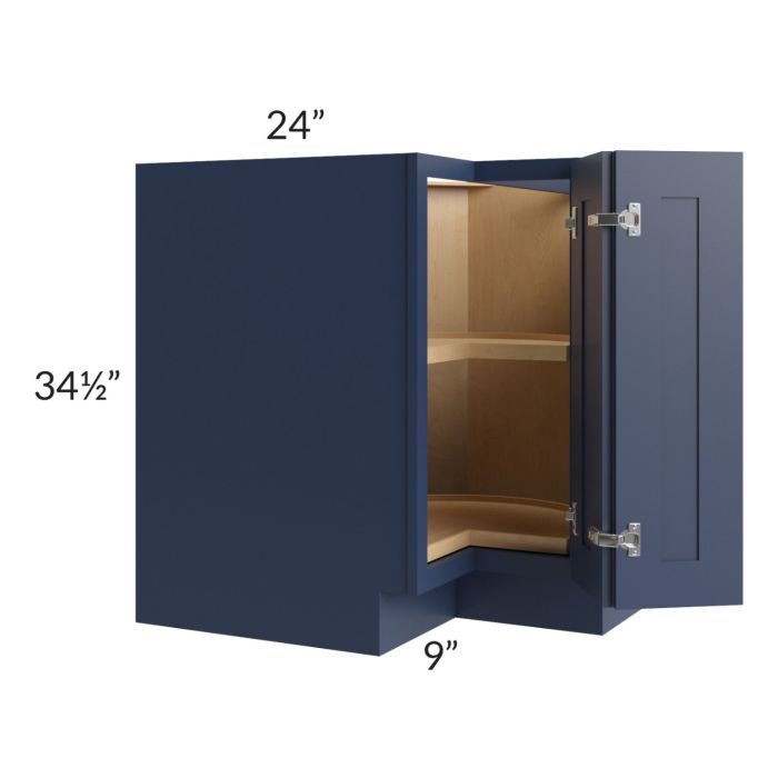 Bayville Blue 33" Lazy Susan Base Cabinet