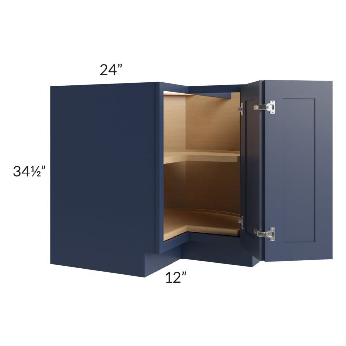 Bayville Blue 36" Lazy Susan Base Cabinet