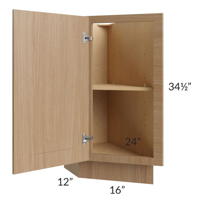 Township Rift Oak 12" Base End Cabinet (Left)