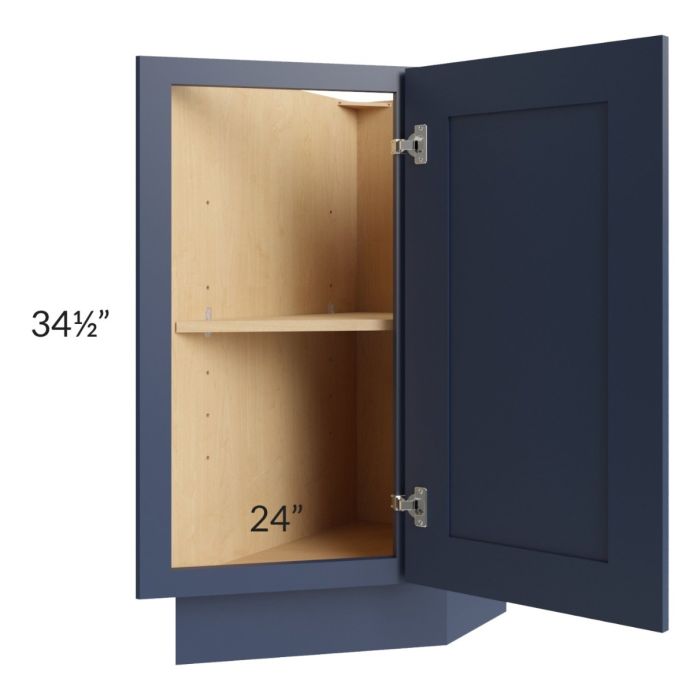 Bayville Blue 12" Base End Cabinet (Right)
