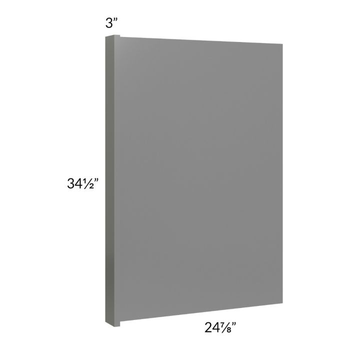 Milan Grey Gloss Base End Panel