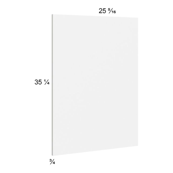 Euro Gloss White Base Overlay Panel - 25-5/16"W x 35-1/4"H x 3/4"D