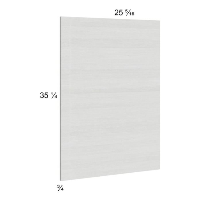 Euro White Grain Base Overlay Panel - 25-5/16"W x 35-1/4"H x 3/4"D

