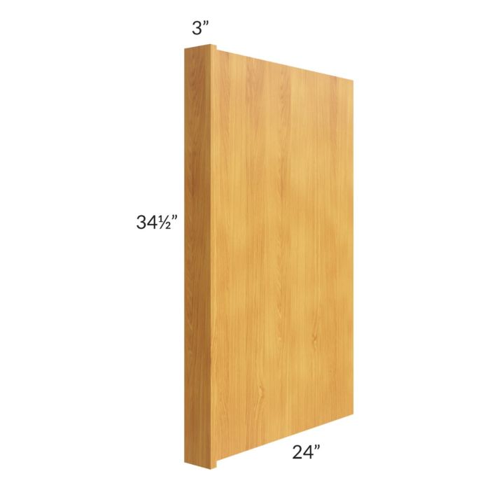 Royal Oak Appliance End Panel with a 3" Return 