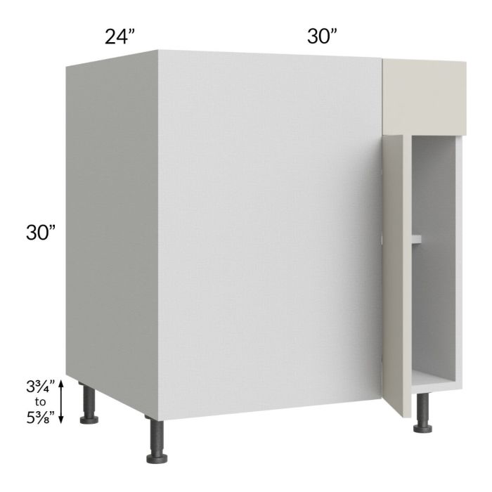 Milan Beige Matte 36" - 39" Blind Base Corner Cabinet