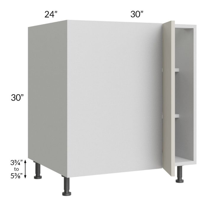 Milan Beige Matte 36" - 39" Full Height Door Blind Base Corner Cabinet