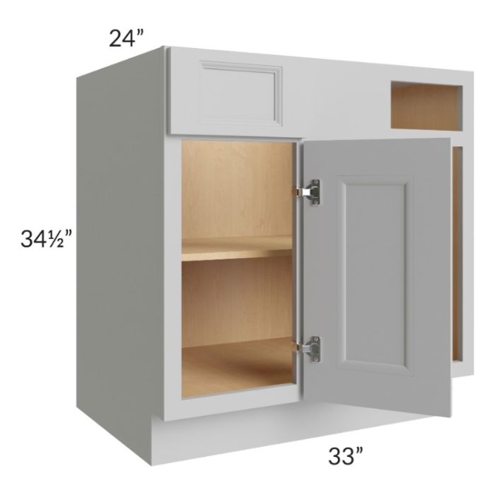 Tuscan Painted Grey 39" - 45" Blind Base Corner Cabinet