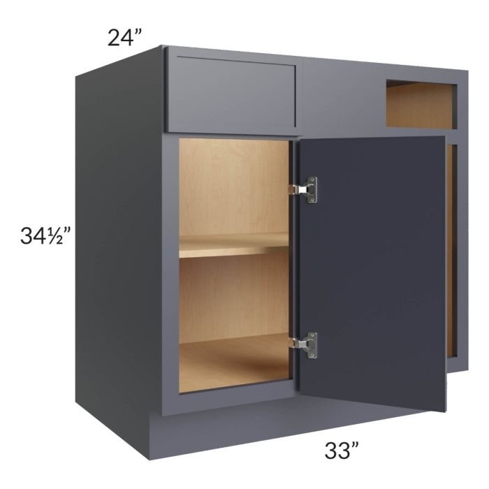 Vienna Indigo 39" - 45" Blind Base Corner Cabinet