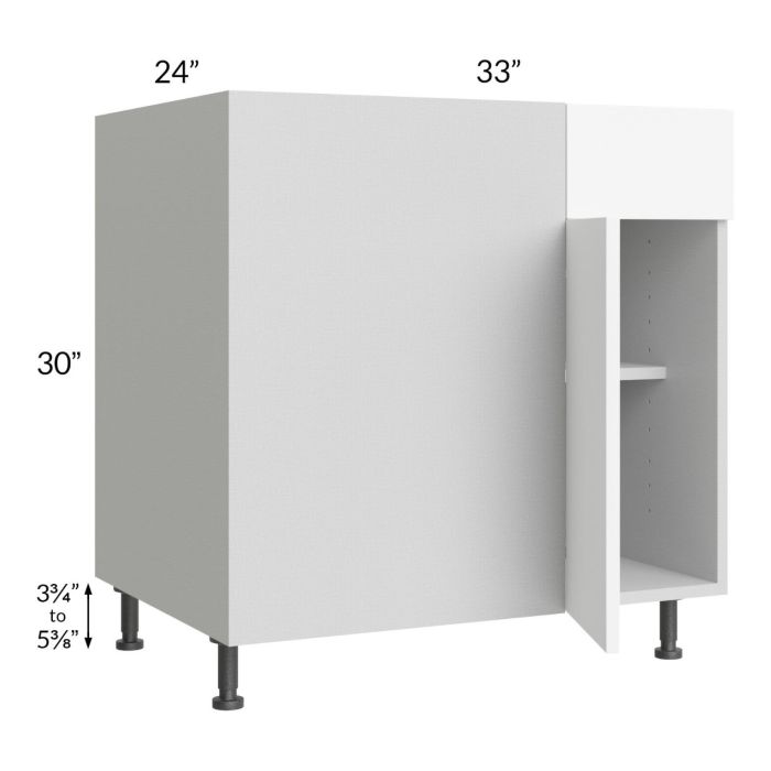 Milan White Matte 39" - 42" Blind Base Corner Cabinet