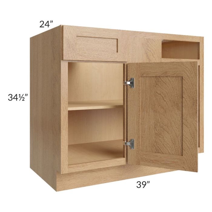 Midtown Timber Shaker 42" - 48" Blind Base Corner Cabinet