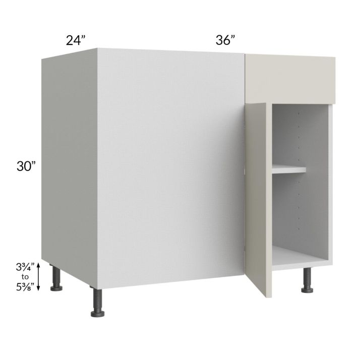 Milan Beige Matte 42" - 45" Blind Base Corner Cabinet