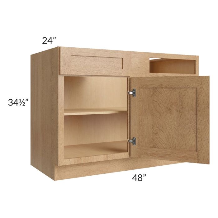 Midtown Timber Shaker 48" - 51" Blind Base Corner Cabinet