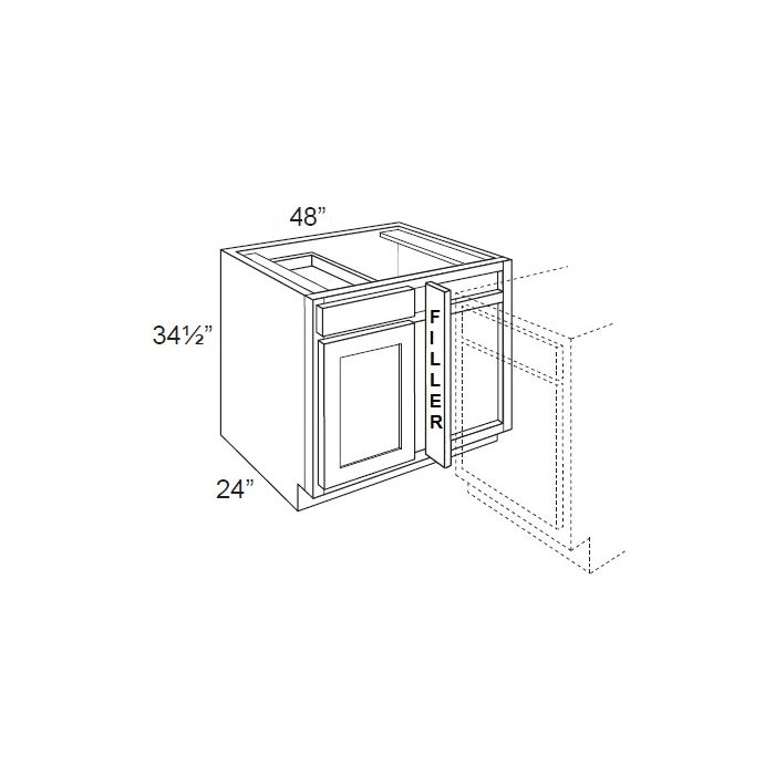 48" - 51" Blind Base Corner Cabinet