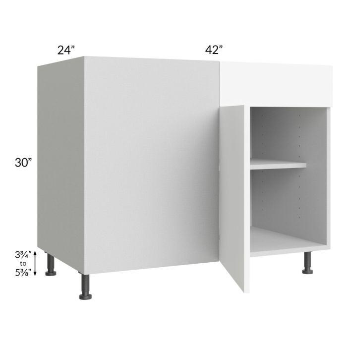Milan White Matte 48" - 51" Blind Base Corner Cabinet