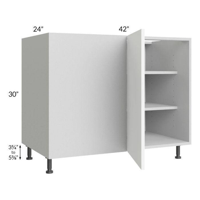 Milan White Matte 48" - 51" Full Height Door Blind Base Corner Cabinet