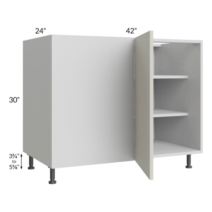 Milan Beige Matte 48" - 51" Full Height Door Blind Base Corner Cabinet