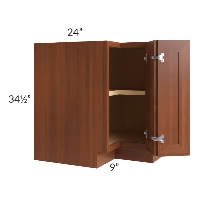 Phoenix Caramel Glaze 33" Corner Base Cabinet (Trays sold separately for a Lazy Susan application)