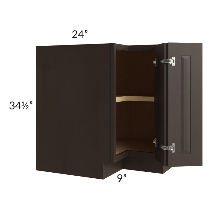Southport Espresso Shaker 33" Corner Base Cabinet 
