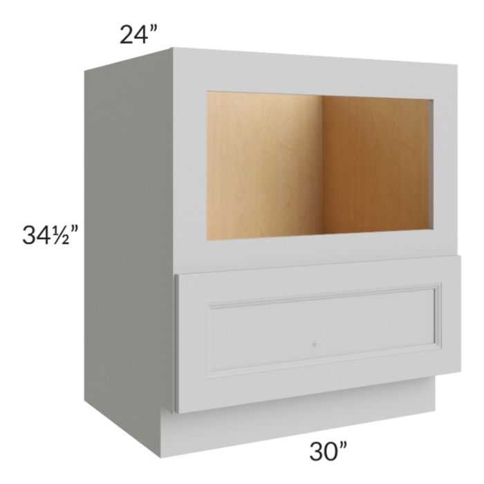 Tuscan Painted Grey 30" Base Microwave Cabinet