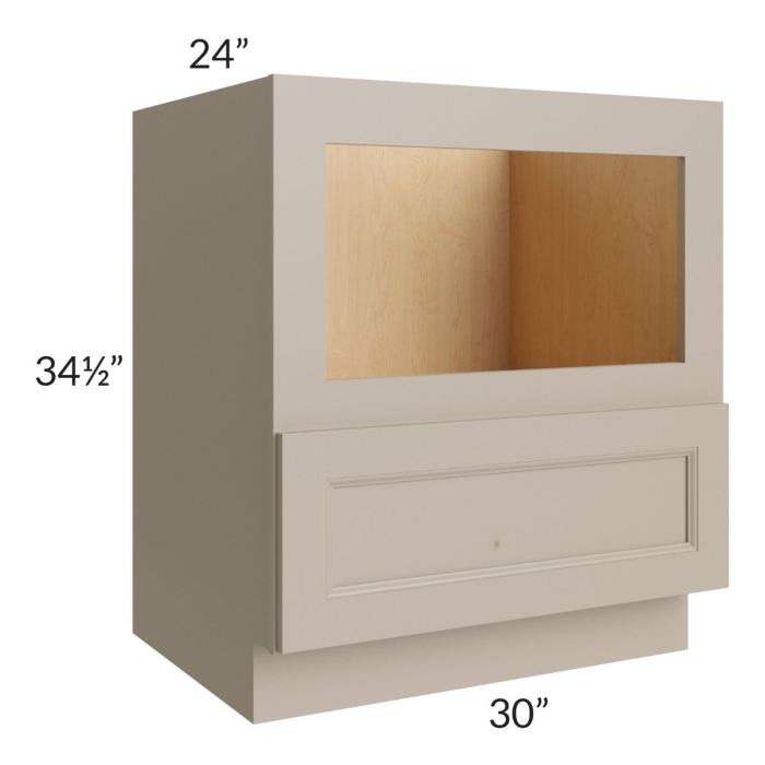 Tuscan Oyster 30" Base Microwave Cabinet