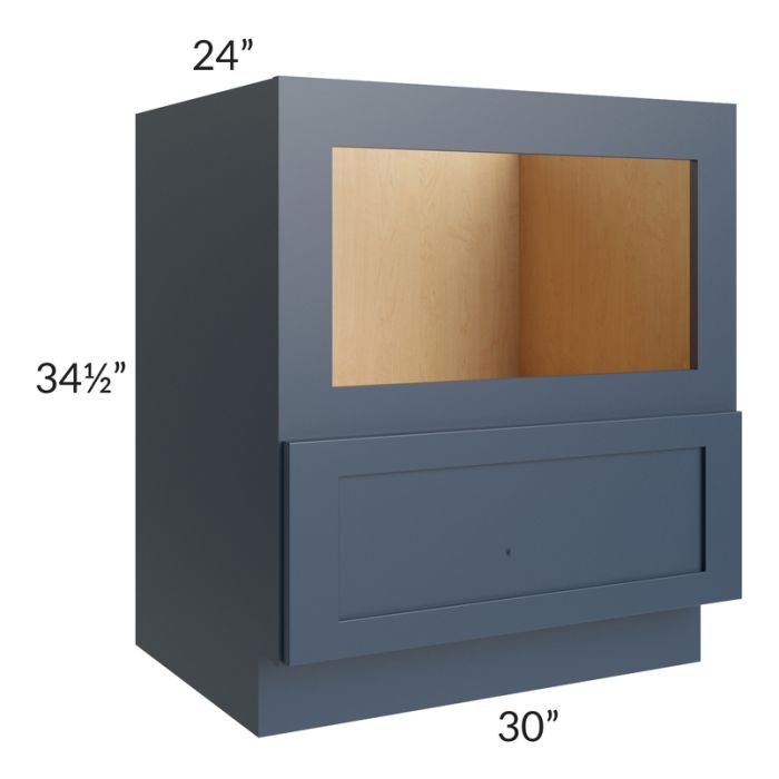 Midtown Blue Shaker 30" Base Microwave Cabinet