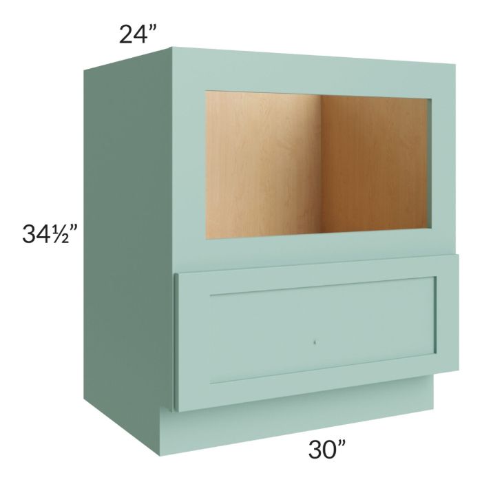 Midtown Sage Green Shaker 30" Base Microwave Cabinet