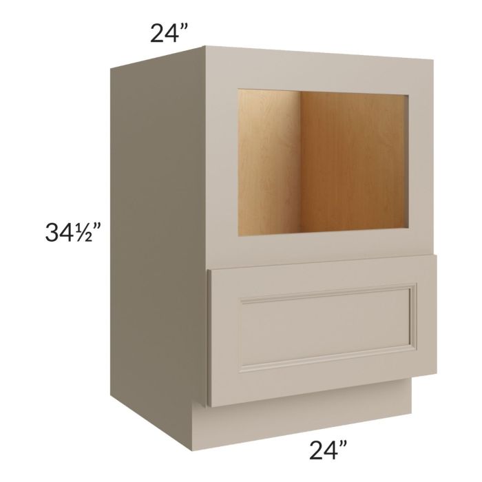 Tuscan Oyster 24" Base Microwave Cabinet