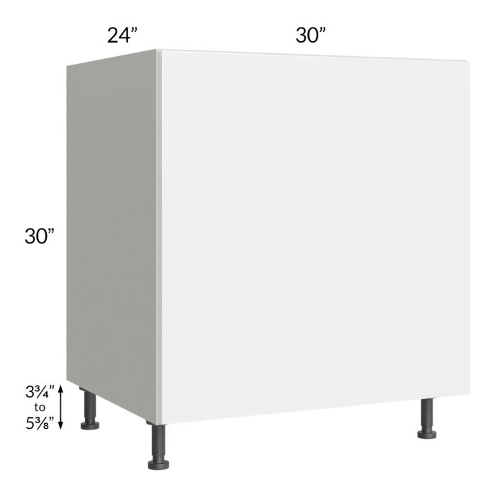 Milan White Gloss 30" Base Oven Cabinet