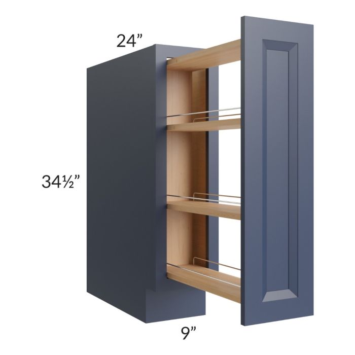 Bayville Blue 9" Base Pullout Cabinet