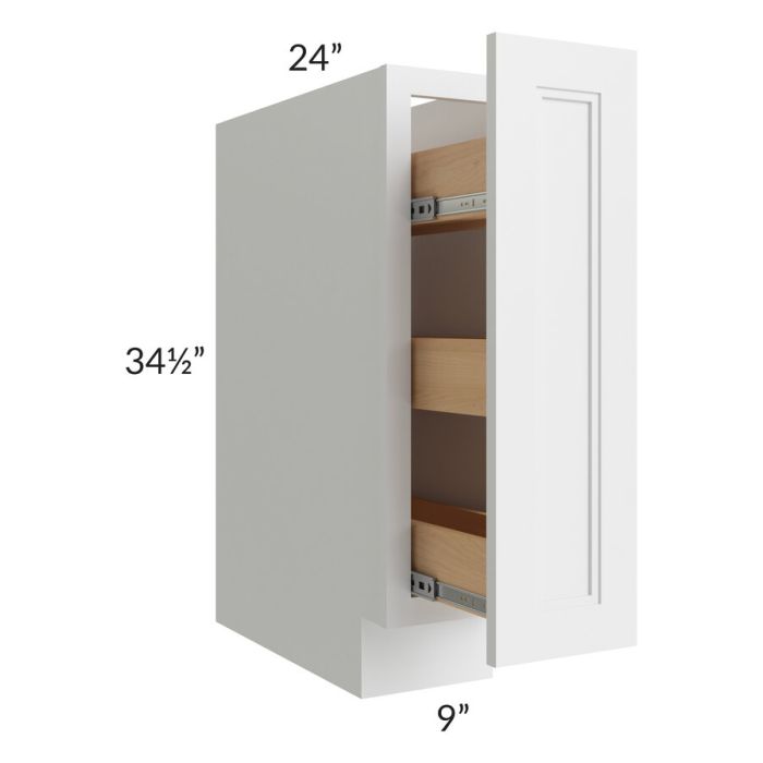 Charlotte White 9" Spice Base Cabinet