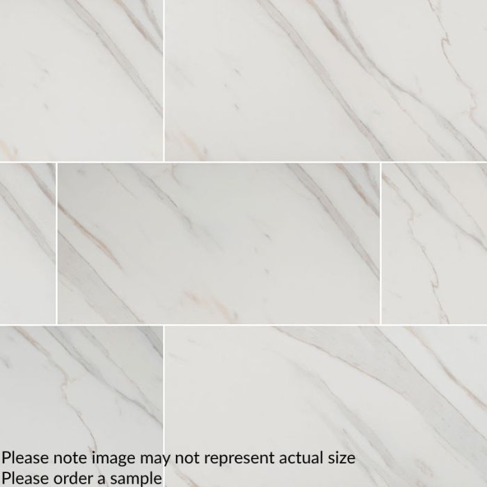 Pietra Calacatta 12" x 24" Porcelain Tile