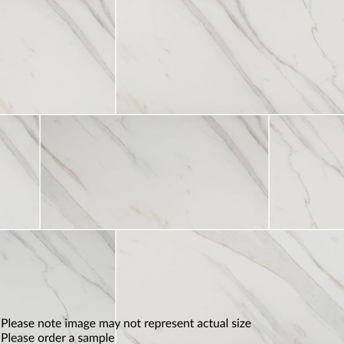 Pietra Calacatta 12" x 24" Porcelain Tile