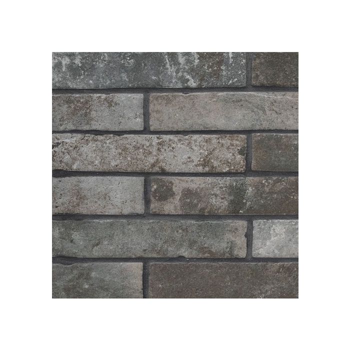 Brickstone Charcoal Brick 2 x 10 Wall Tile