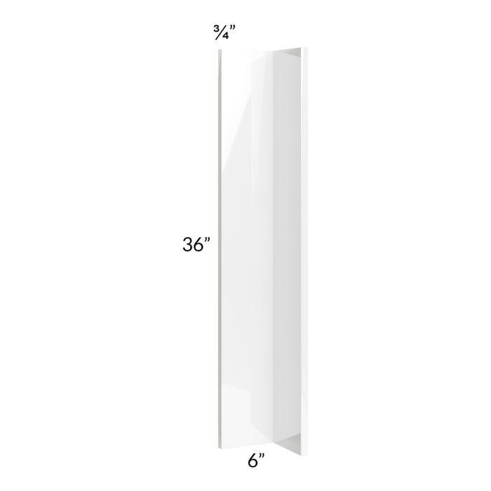 Milan White Gloss 6x6x36 Corner Filler
